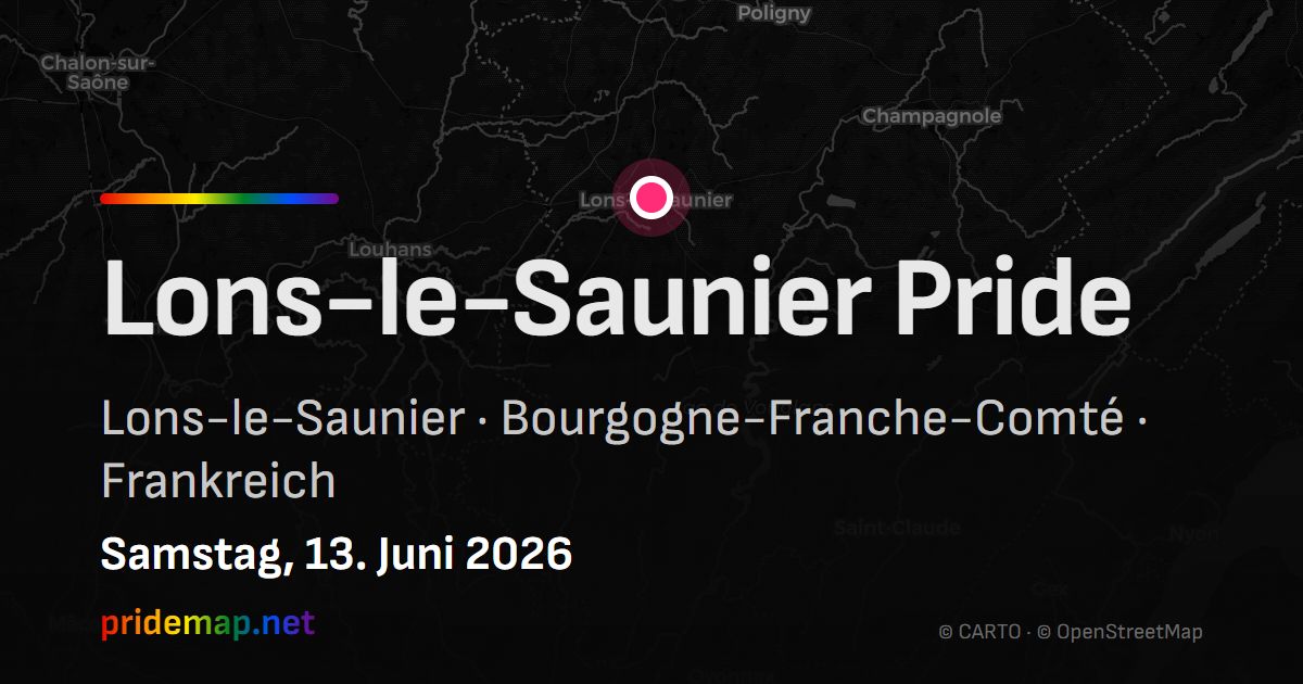Lons-le-Saunier Pride — Lons-le-Saunier, Frankreich