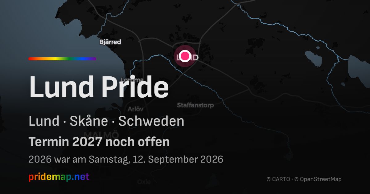 Lund Pride — Lund, Schweden