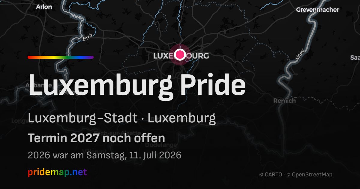 Luxemburg Pride — Luxemburg-Stadt, Luxemburg