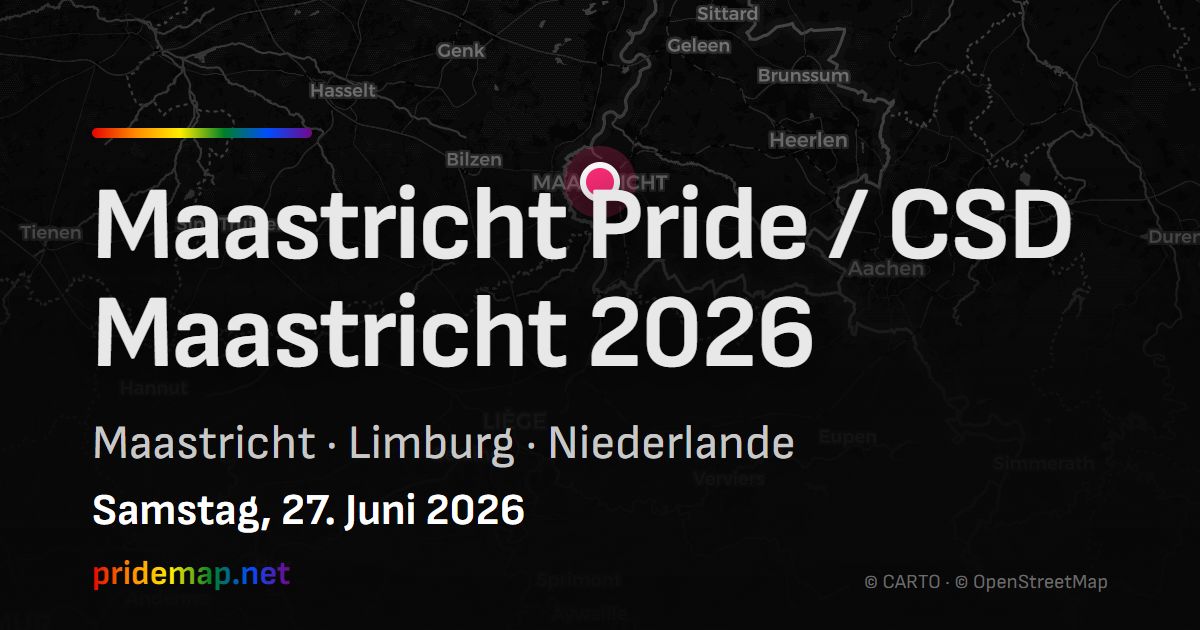 Maastricht Pride / CSD Maastricht 2026 — Maastricht, Netherlands
