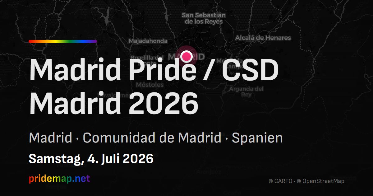 Madrid Pride / CSD Madrid 2026 — Madrid, Spain
