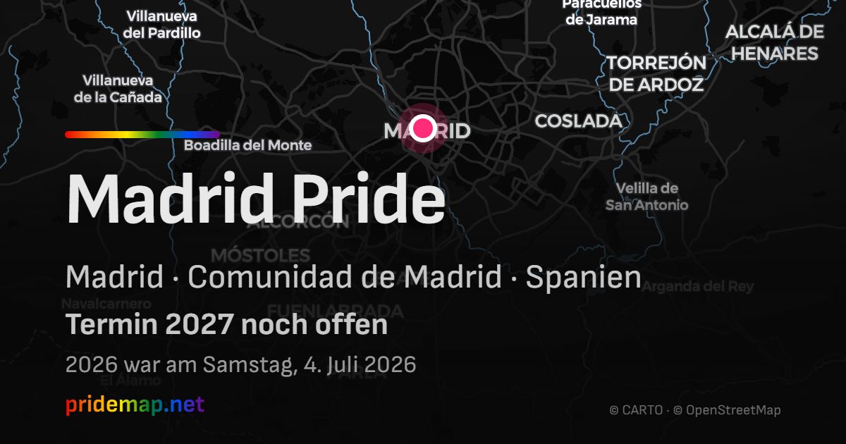 Madrid Pride — Madrid, Spain