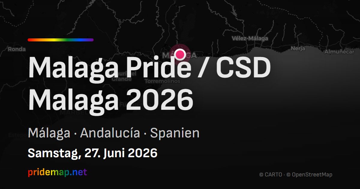 Malaga Pride / CSD Malaga 2026 — Málaga, Spain