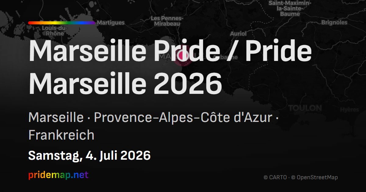 Marseille Pride / Pride Marseille 2026 — Marseille, France