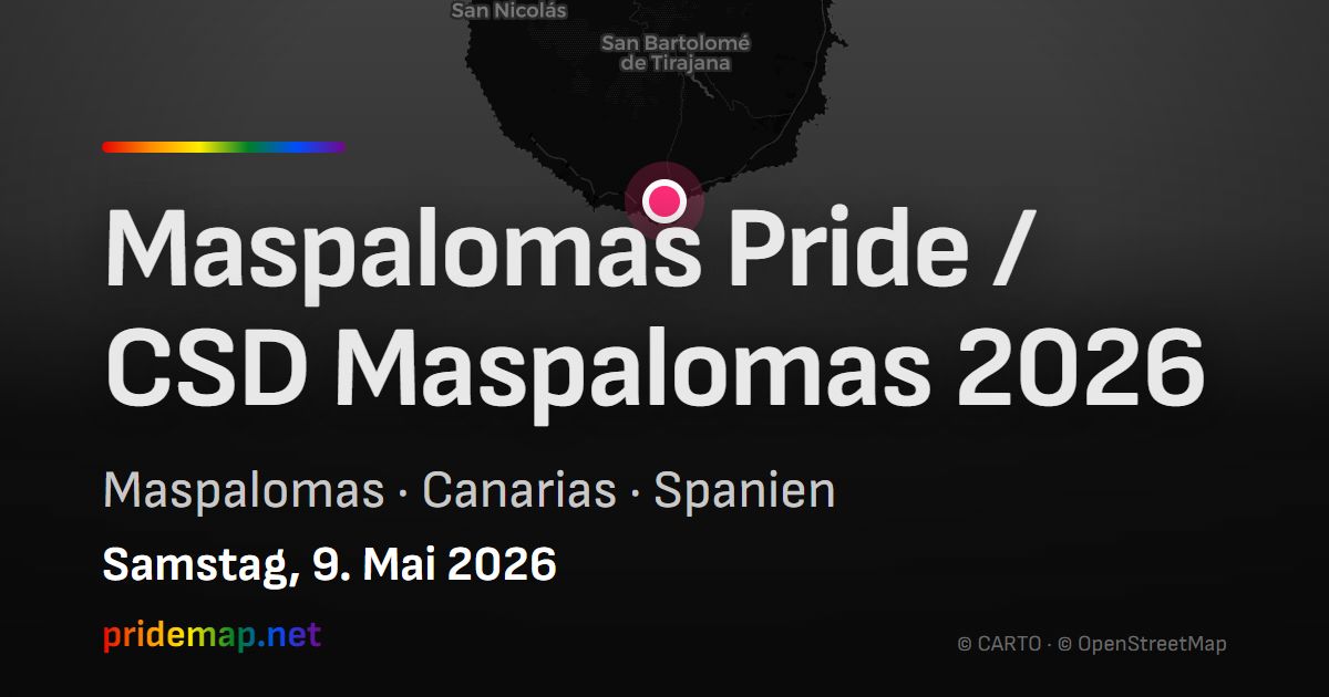 Maspalomas Pride / CSD Maspalomas 2026 — Maspalomas, Spain