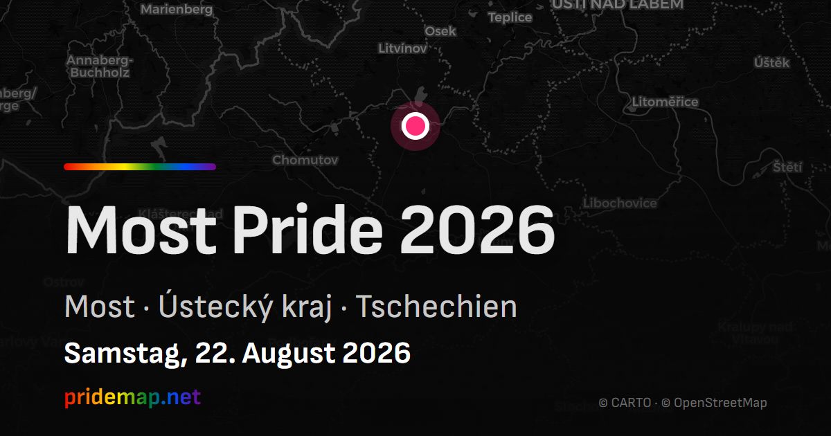 Most Pride 2026 — Most, Tschechien