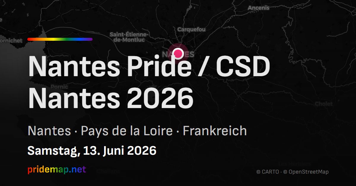 Nantes Pride / CSD Nantes 2026 — Nantes, France