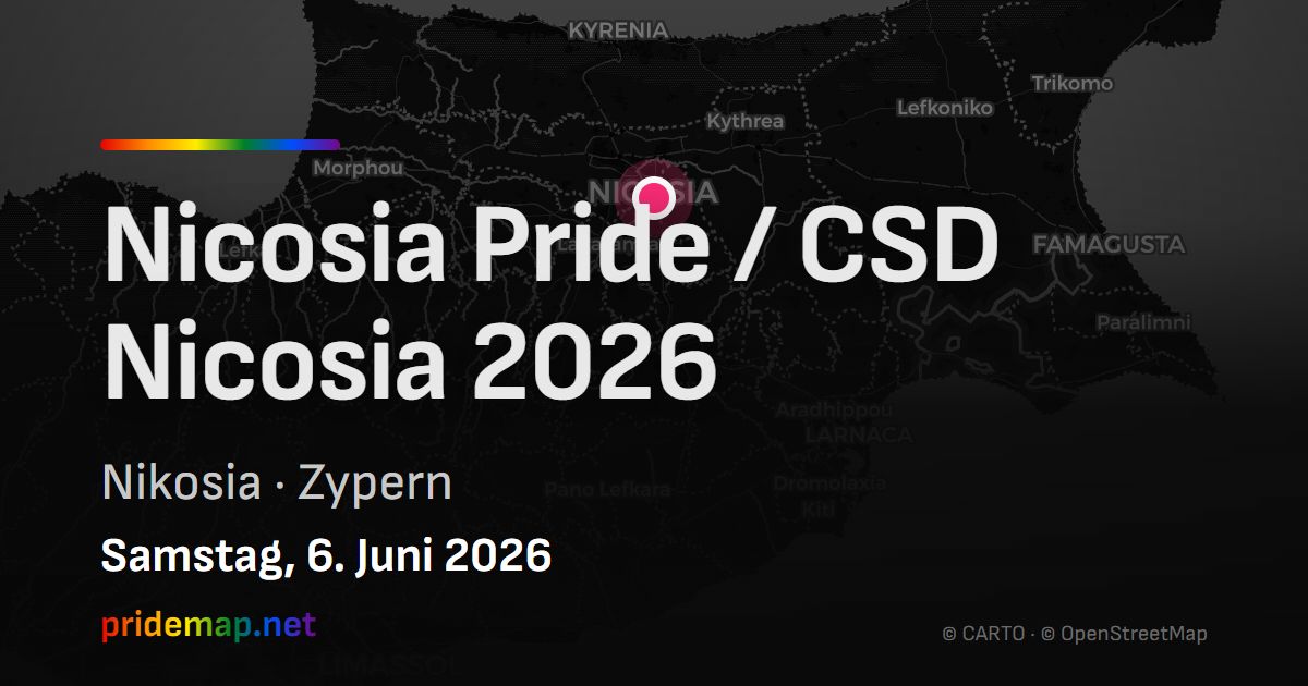 Nicosia Pride / CSD Nicosia 2026 — Nikosia, Cyprus