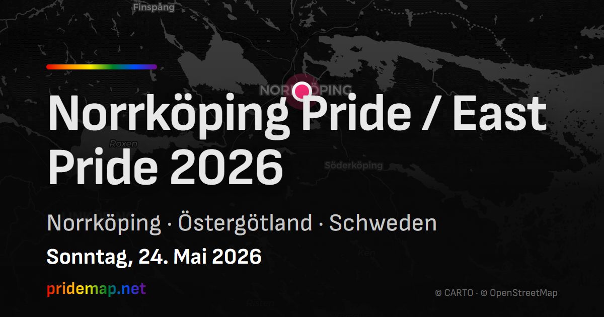 Norrköping Pride / East Pride 2026 — Norrköping, Schweden