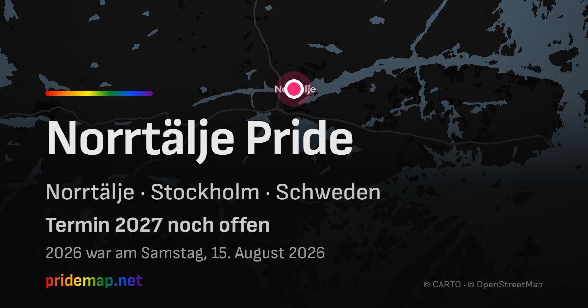 Norrtälje Pride — Norrtälje, Sweden