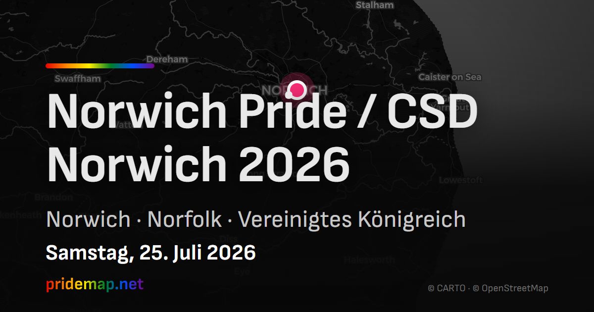 Norwich Pride / CSD Norwich 2026 — Norwich, United Kingdom