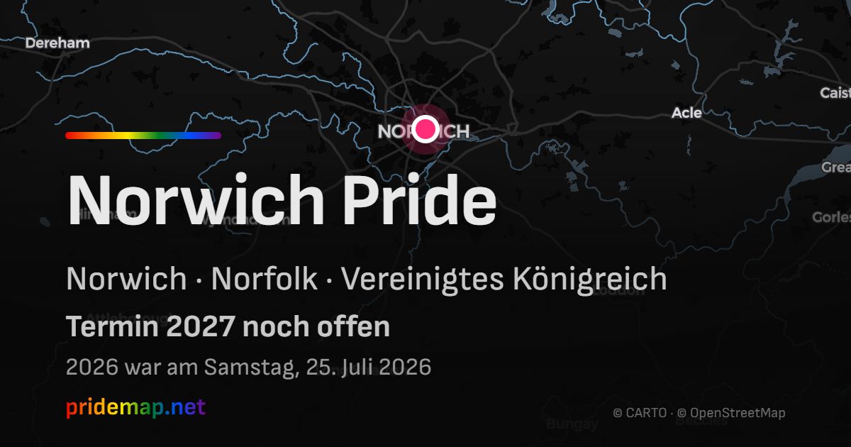 Norwich Pride — Norwich, Vereinigtes Königreich