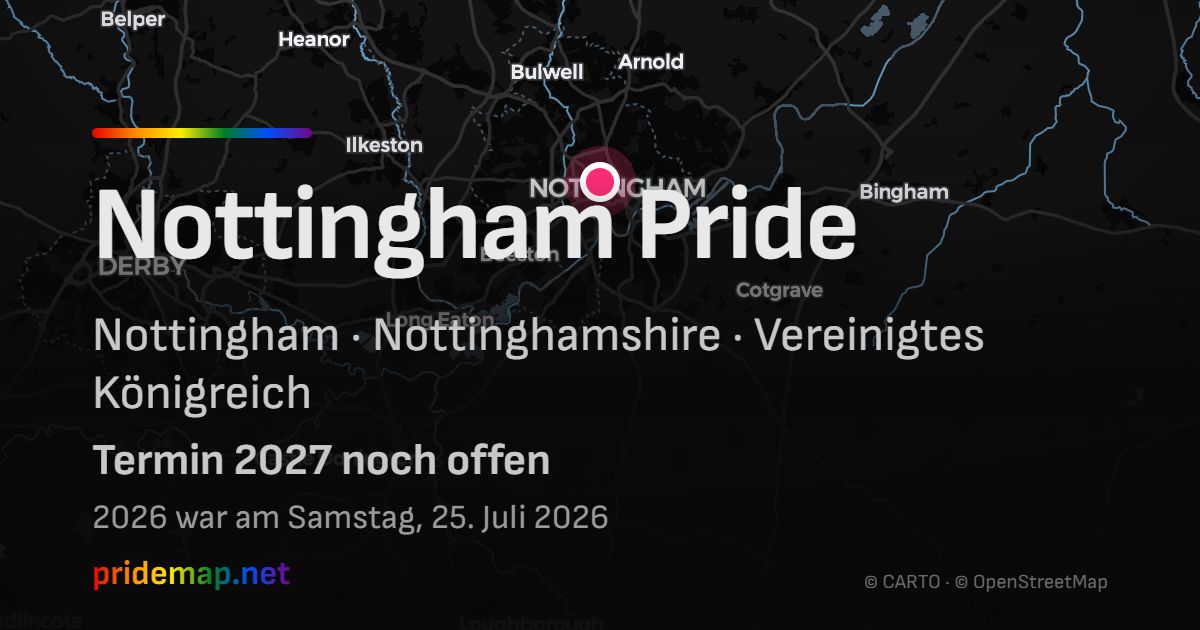 Nottingham Pride — Nottingham, Vereinigtes Königreich