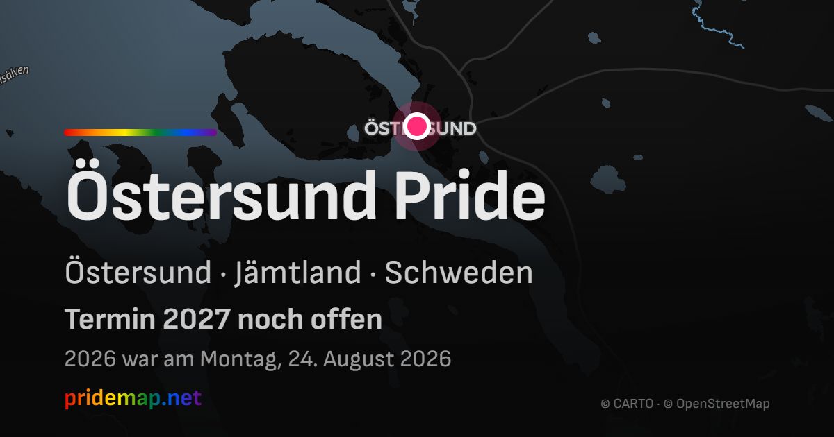 Östersund Pride — Östersund, Schweden