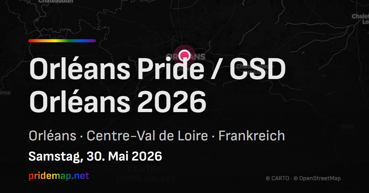 Orléans Pride / CSD Orléans 2026 — Orléans, Frankreich