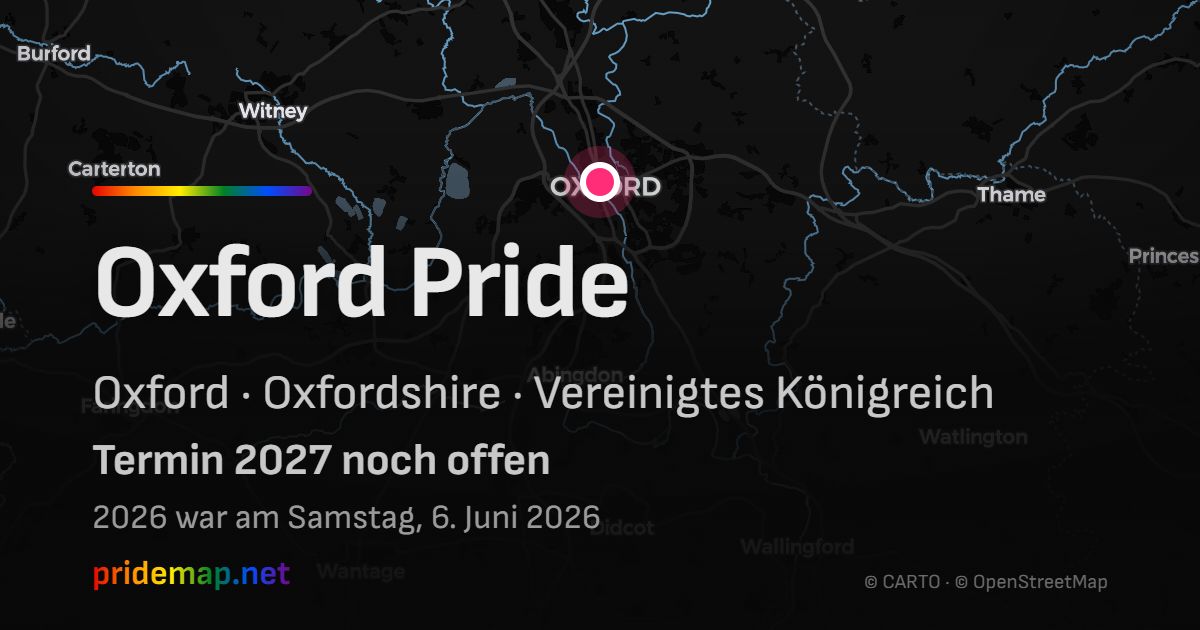 Oxford Pride — Oxford, United Kingdom