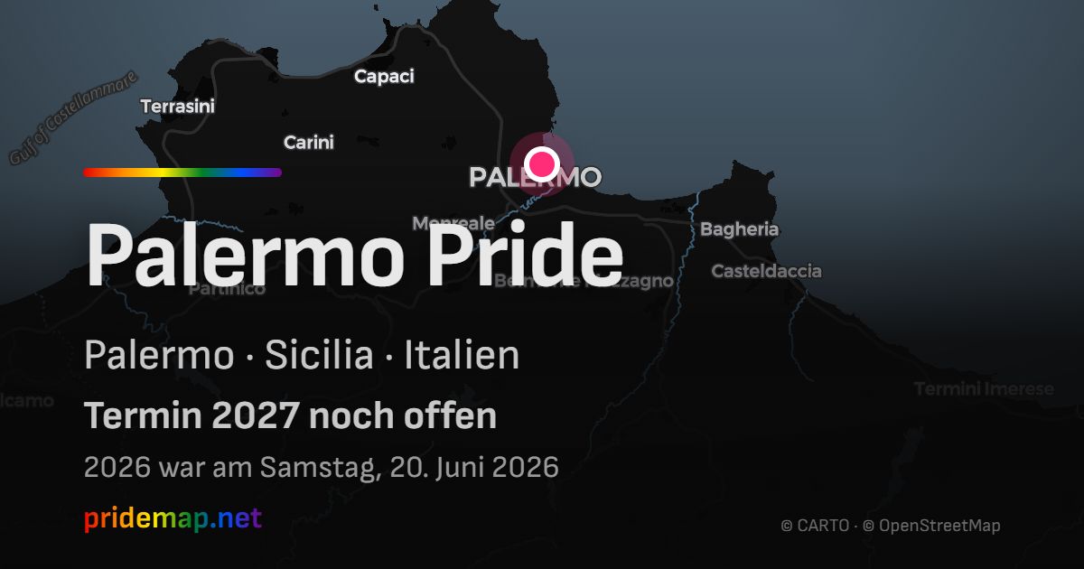 Palermo Pride — Palermo, Italy