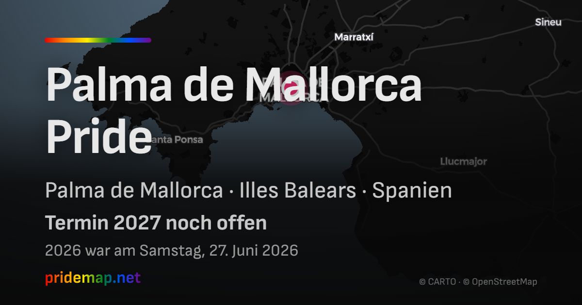Palma de Mallorca Pride — Palma de Mallorca, Spain