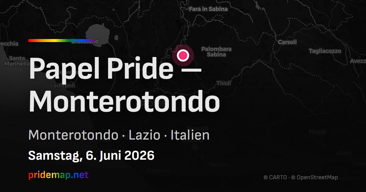 Papel Pride – Monterotondo — Monterotondo, Italien