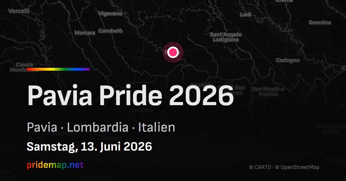 Pavia Pride 2026 — Pavia, Italy