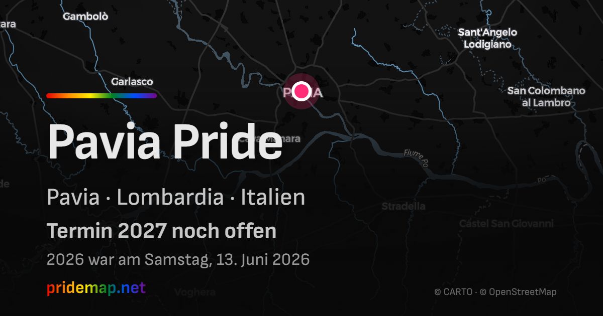 Pavia Pride — Pavia, Italien