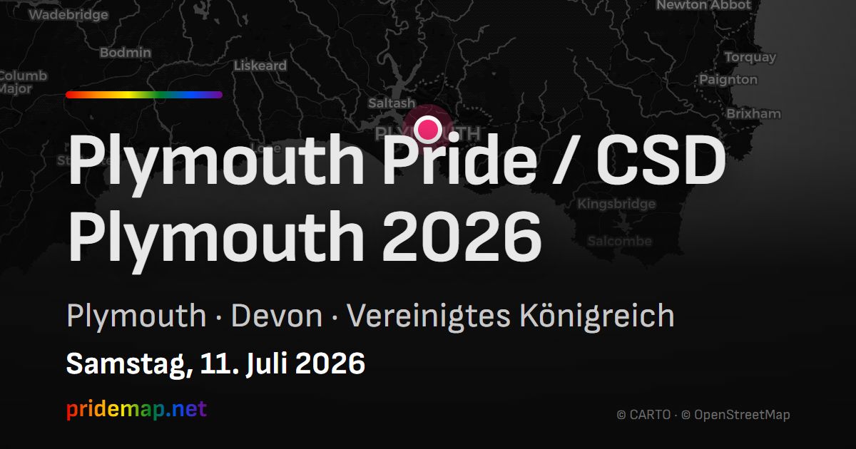 Plymouth Pride / CSD Plymouth 2026 — Plymouth, United Kingdom