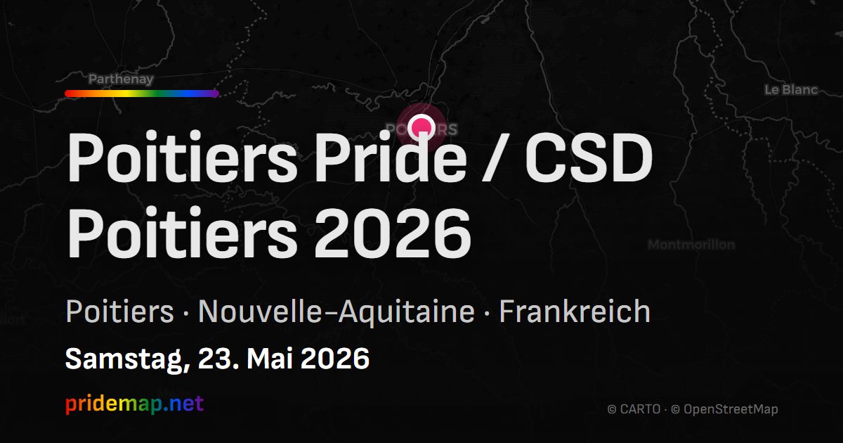 Poitiers Pride / CSD Poitiers 2026 — Poitiers, France