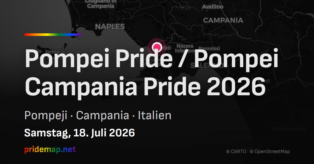 Pompei Pride / Pompei Campania Pride 2026 — Pompeji, Italy