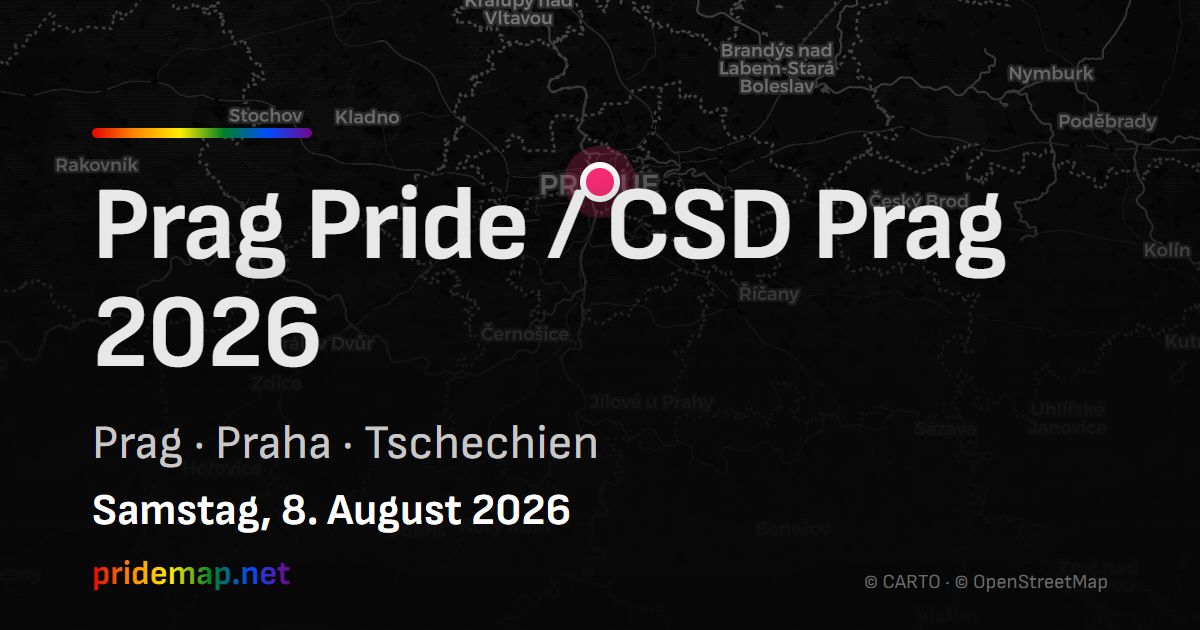 Prag Pride / CSD Prag 2026 — Prague, Czechia
