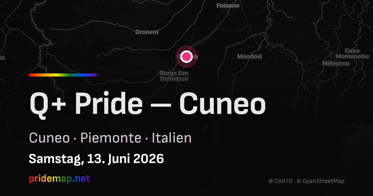 Q+ Pride – Cuneo — Cuneo, Italien
