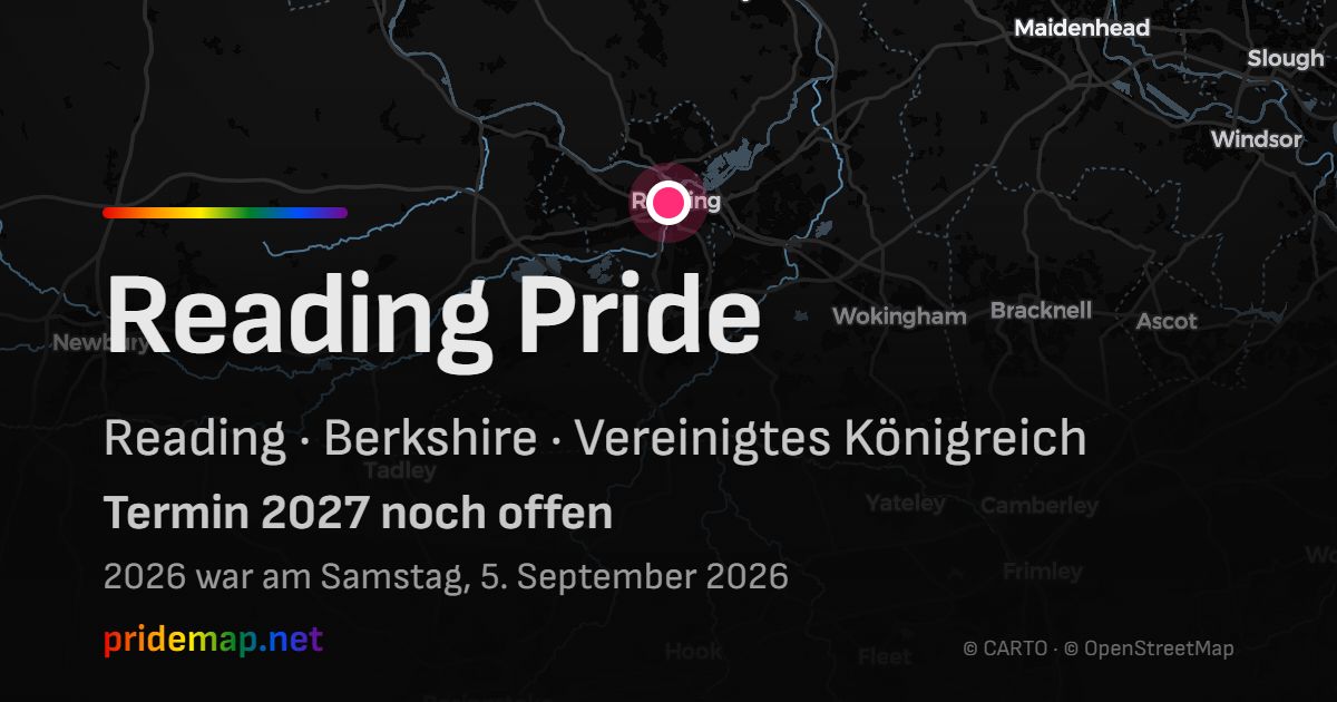 Reading Pride — Reading, Vereinigtes Königreich