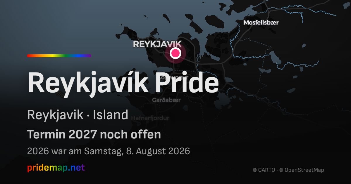 Reykjavík Pride — Reykjavik, Island