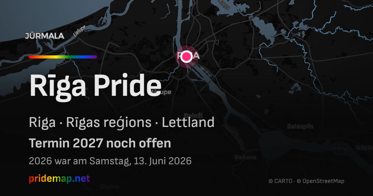 Rīga Pride — Riga, Lettland