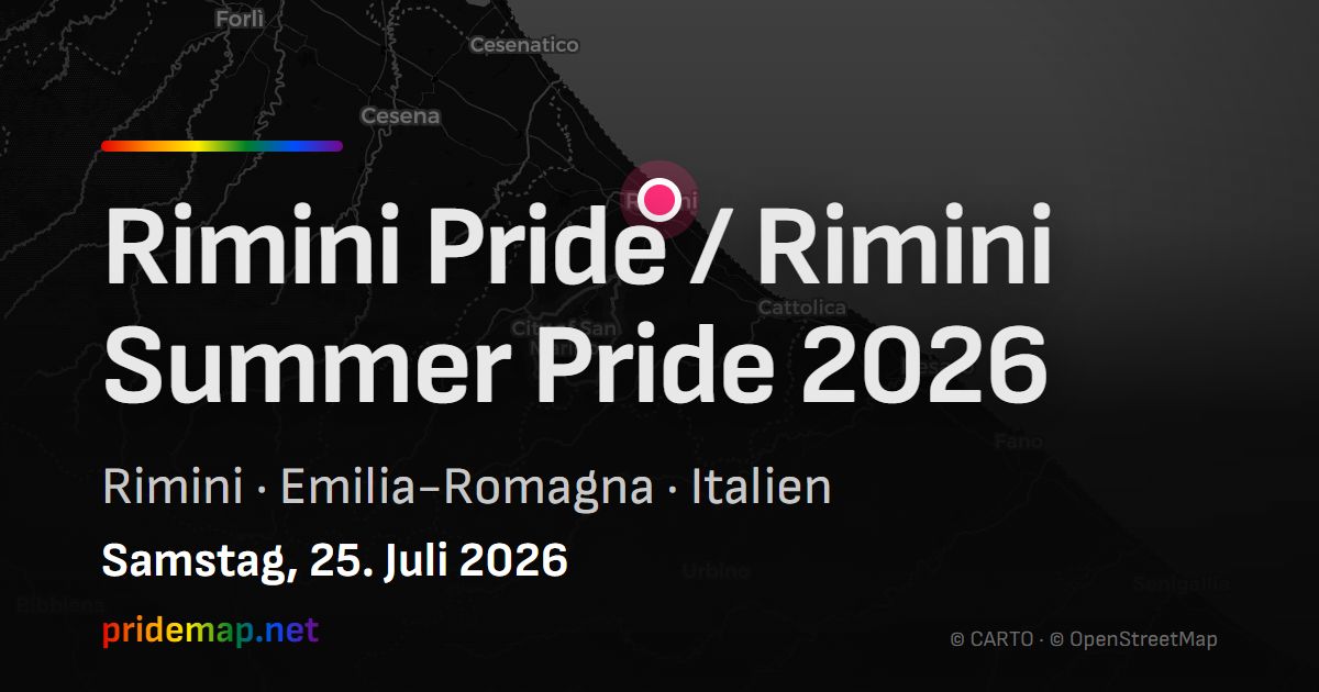 Rimini Pride / Rimini Summer Pride 2026 — Rimini, Italy