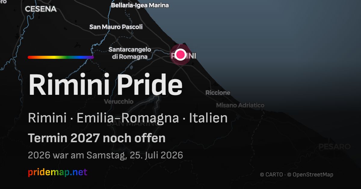 Rimini Pride — Rimini, Italy