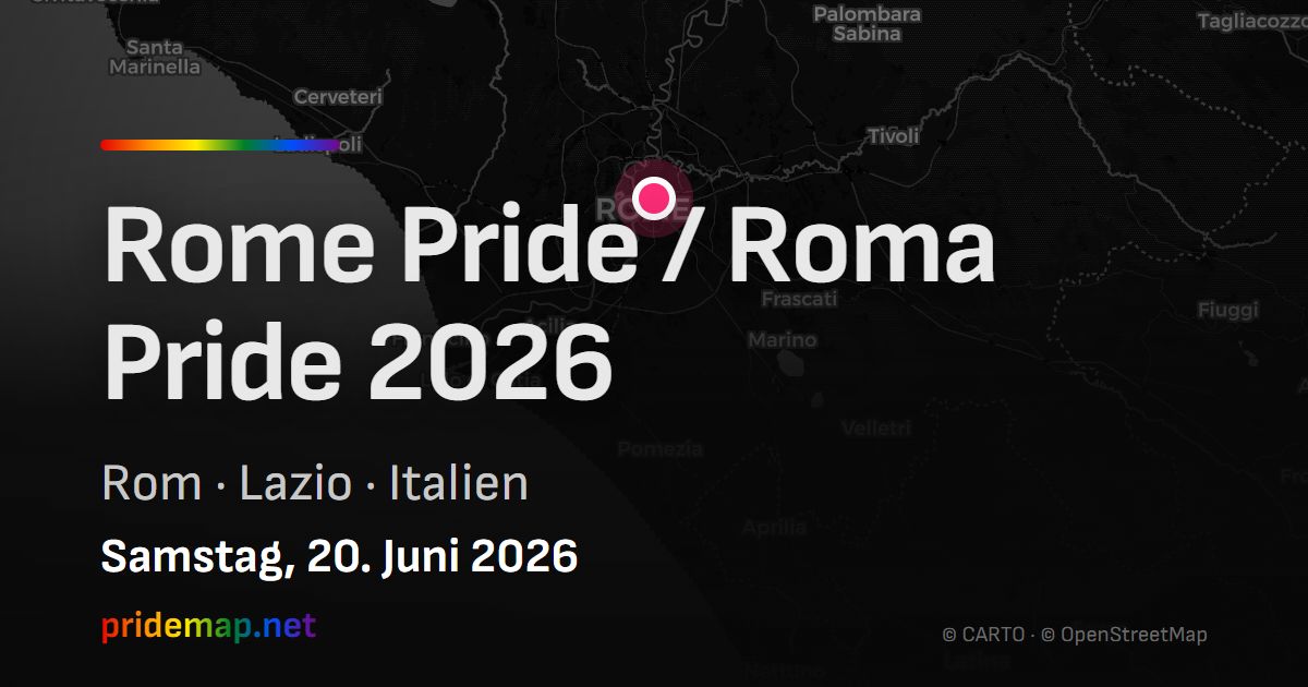 Rome Pride / Roma Pride 2026 — Rome, Italy