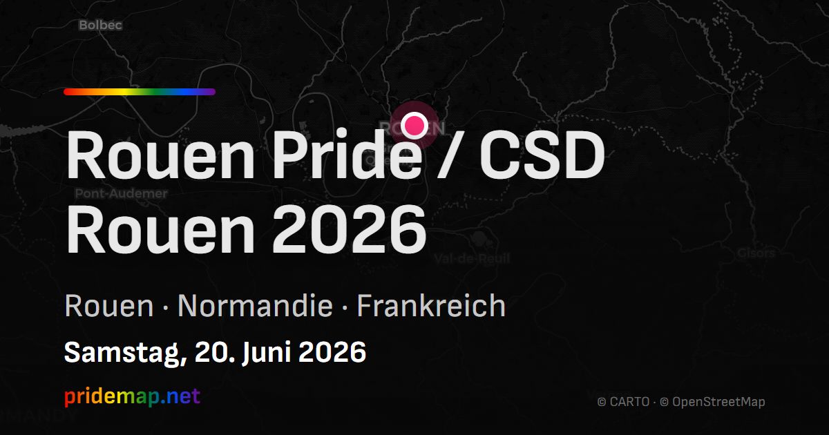 Rouen Pride / CSD Rouen 2026 — Rouen, Frankreich