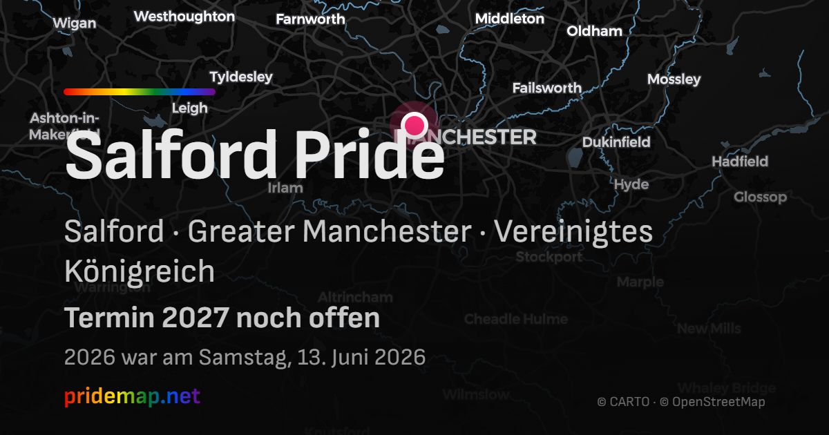 Salford Pride — Salford, Vereinigtes Königreich