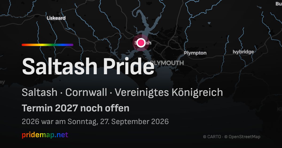 Saltash Pride — Saltash, Vereinigtes Königreich