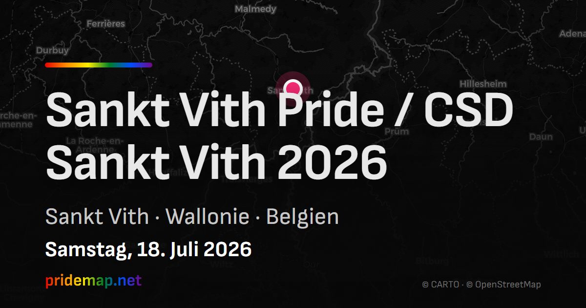 Sankt Vith Pride / CSD Sankt Vith 2026 — Sankt Vith, Belgium