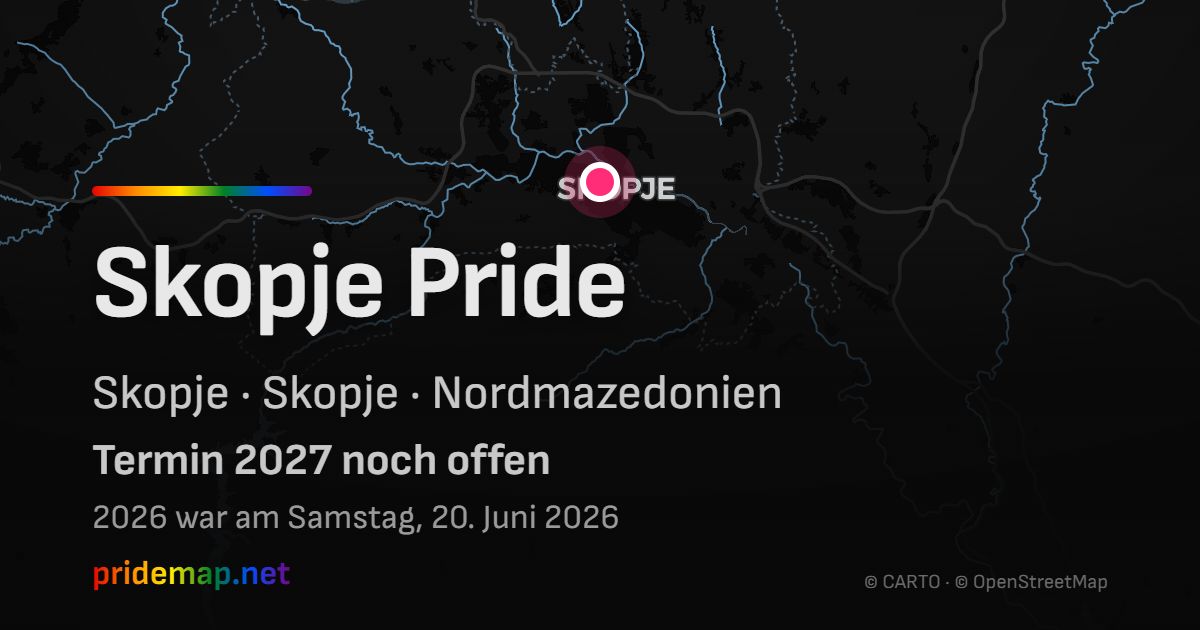 Skopje Pride — Skopje, North Macedonia