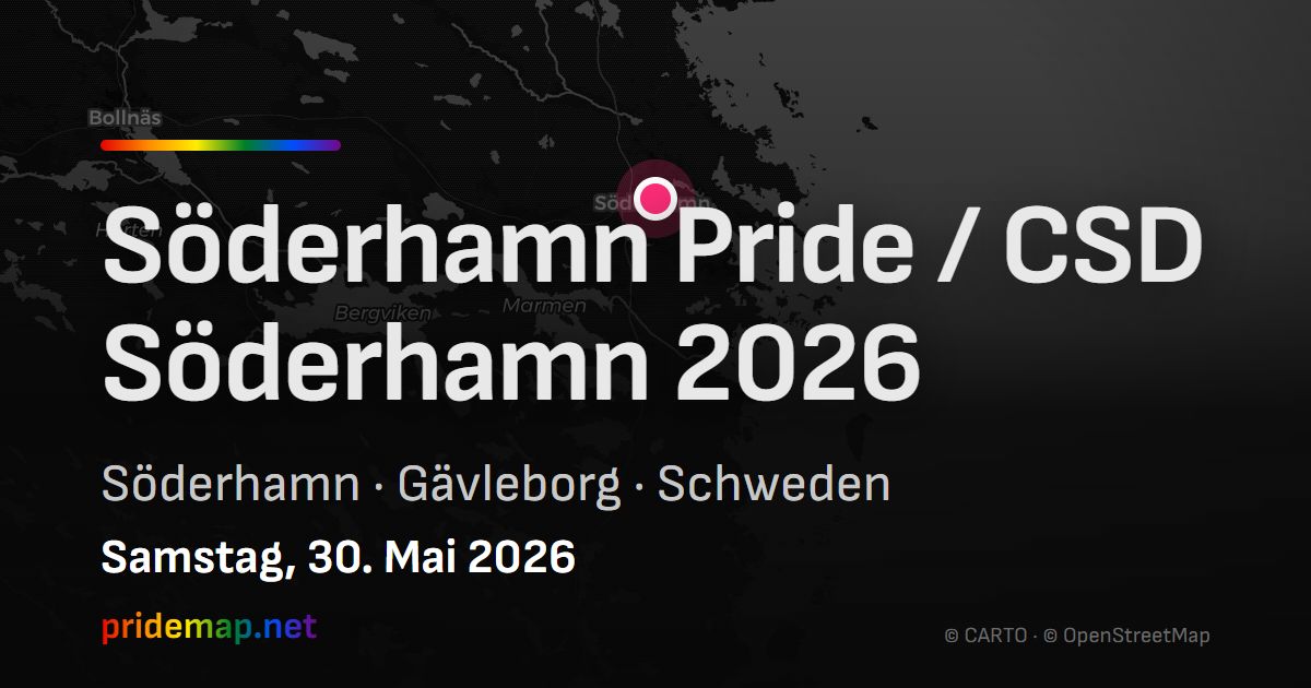 Söderhamn Pride / CSD Söderhamn 2026 — Söderhamn, Schweden