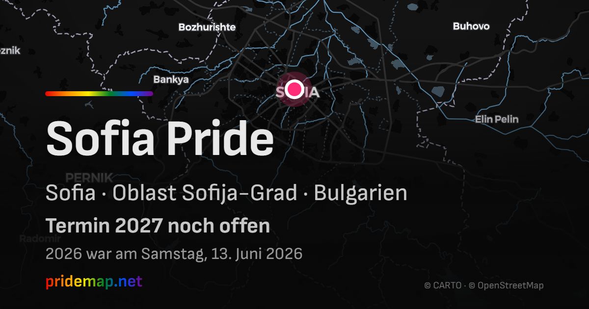 Sofia Pride — Sofia, Bulgarien