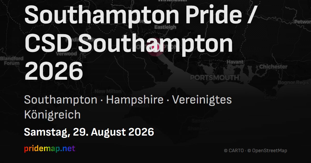 Southampton Pride / CSD Southampton 2026 — Southampton, United Kingdom
