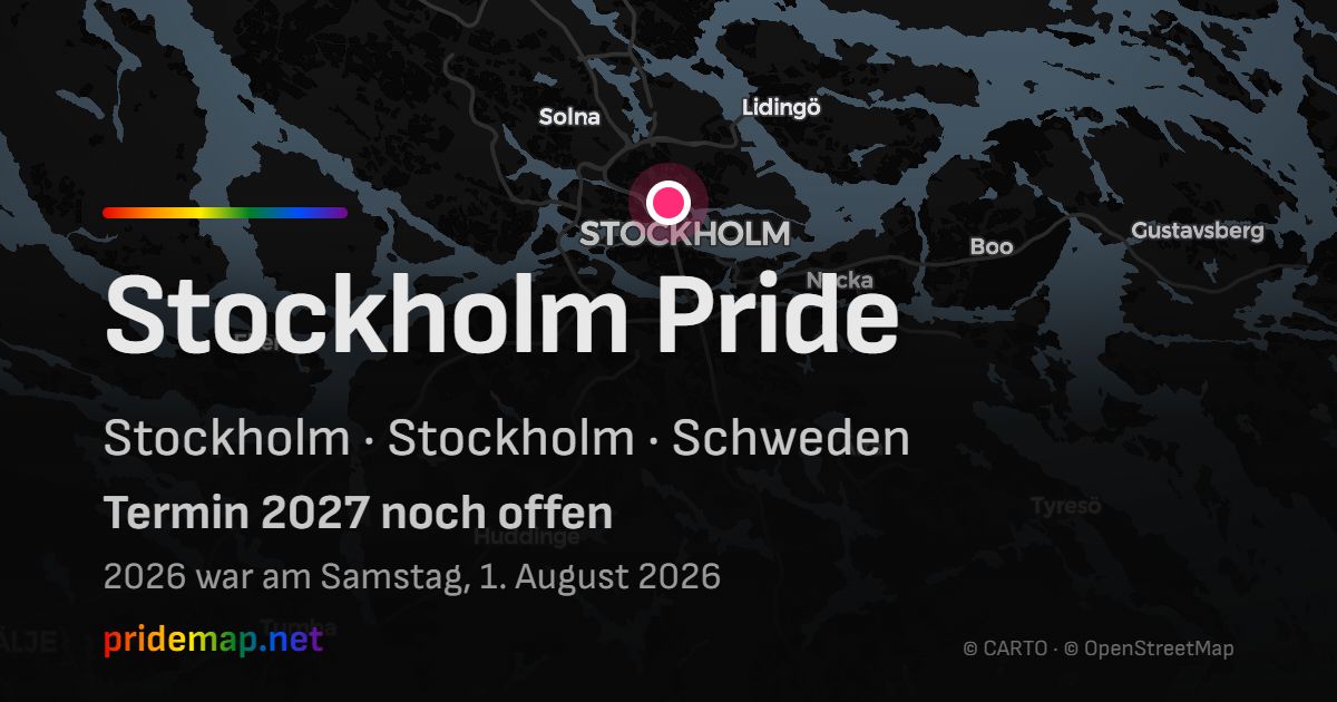 Stockholm Pride — Stockholm, Schweden