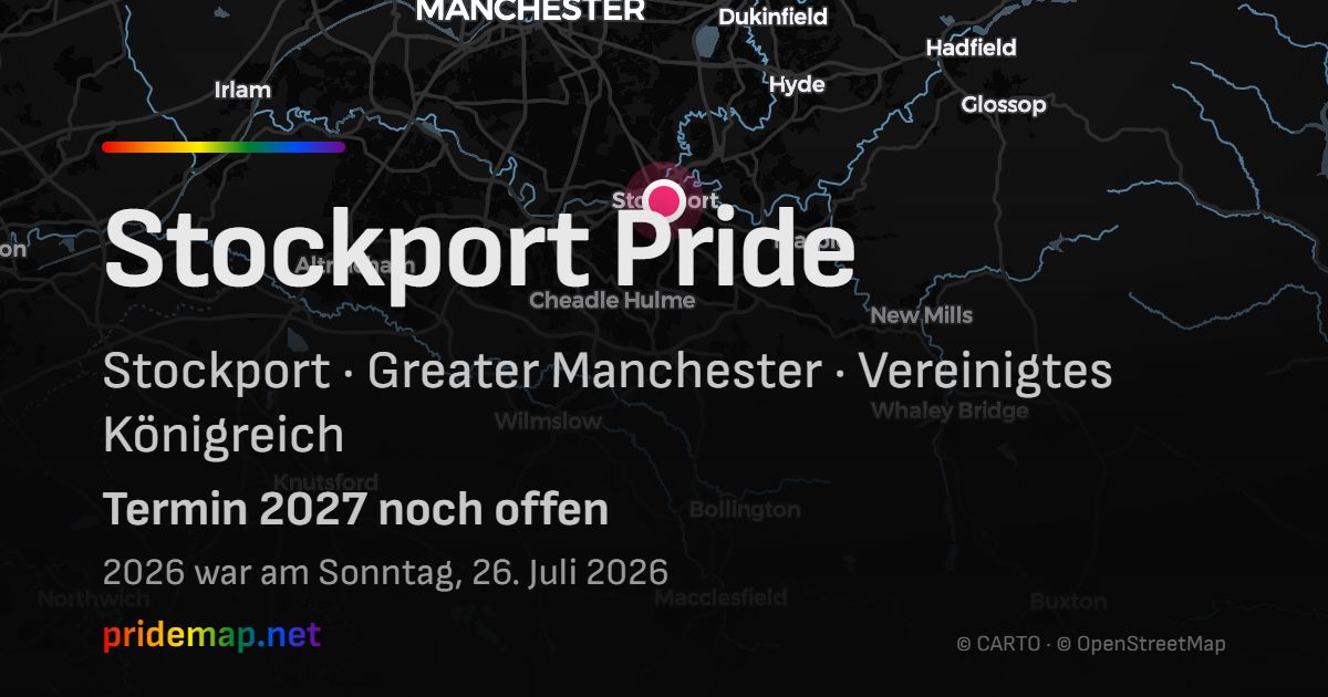 Stockport Pride — Stockport, Vereinigtes Königreich