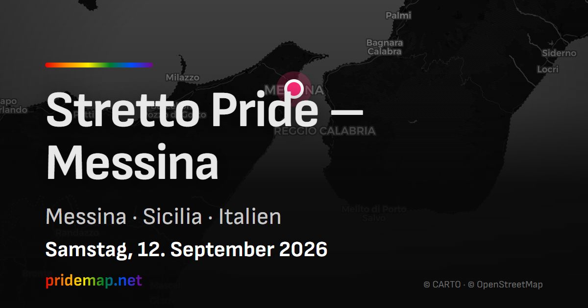 Stretto Pride – Messina — Messina, Italien