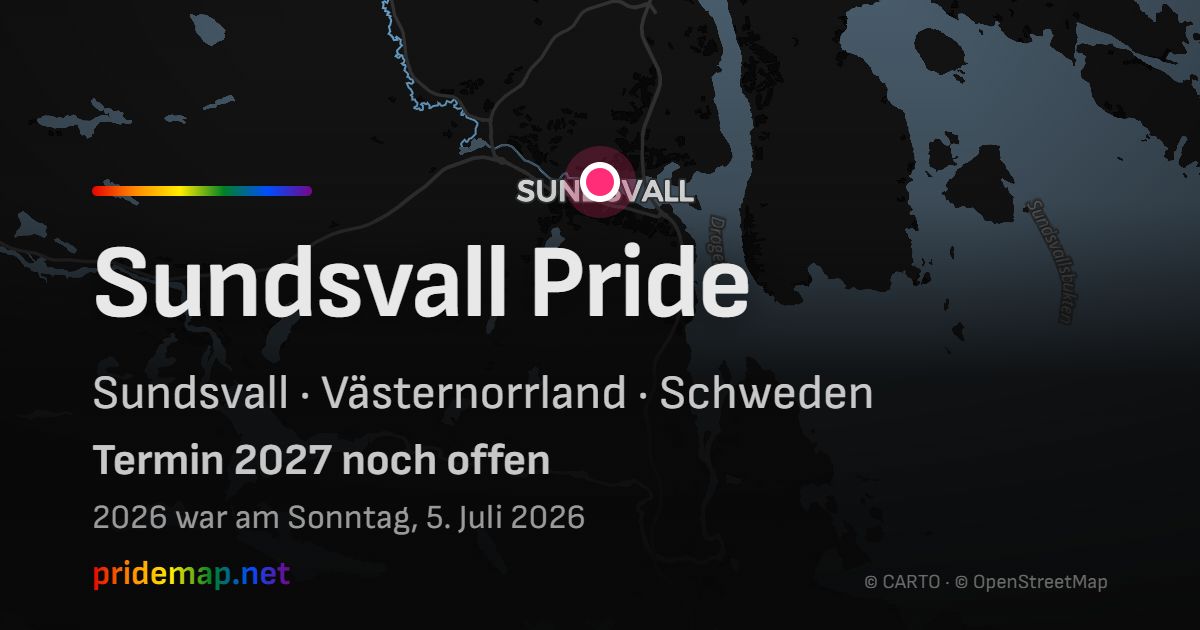Sundsvall Pride — Sundsvall, Schweden