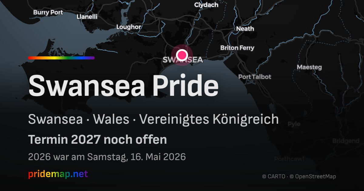 Swansea Pride — Swansea, Vereinigtes Königreich