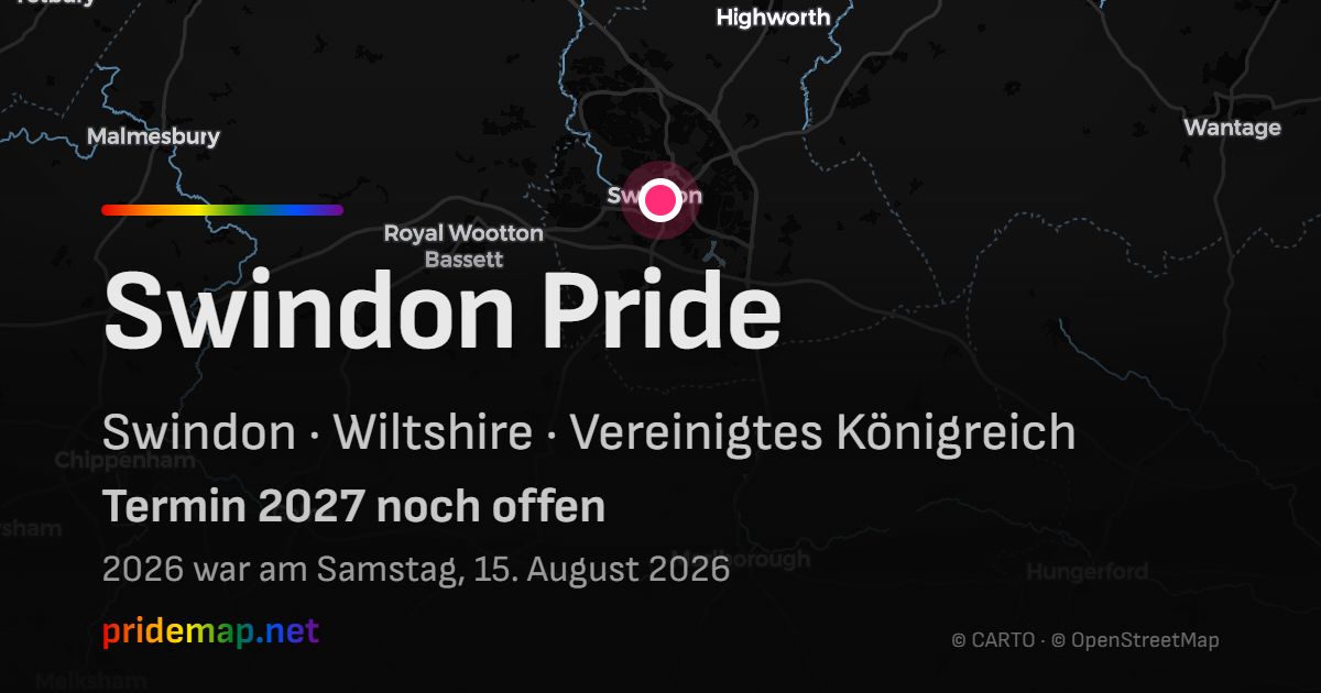 Swindon Pride — Swindon, Vereinigtes Königreich